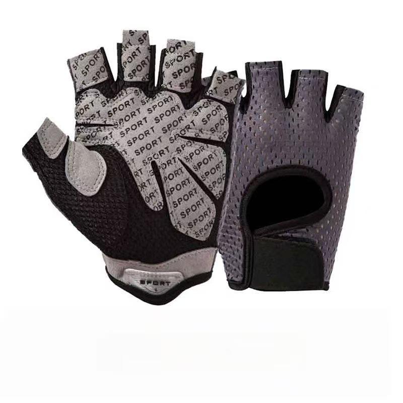 Unisex Non-Slip Half-Finger Workout Gloves - Ideal for Pull-ups, Cycling, and Preventing Calluses