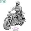 Sol Model WKII Deutscher KS750 Militärmotorrad mit 1 Motorrad 3D-Drucker MM877 1/35 Soldat, Bausatz, (Motorrad)