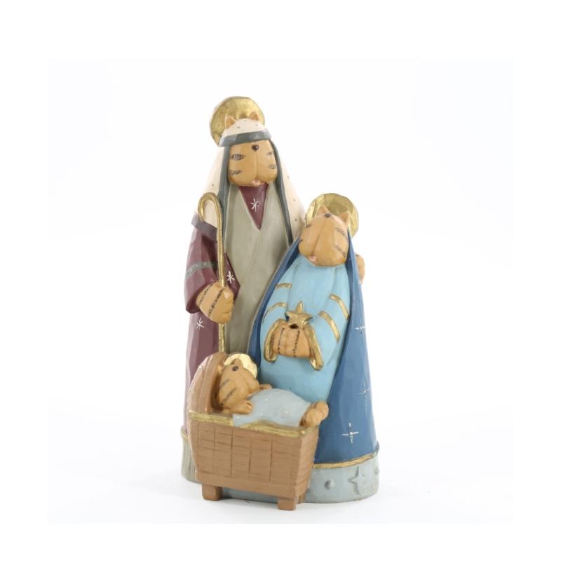 Christmas Nativity Decorative Figurine Resin Holy Family Statues Sculptures Wall Decors Religious Modern Home Decors 1
