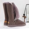 Long Snow Boots Women's Tall Tube with Inner Zipper Piled and Thickened Winter Winter Snow Cotton