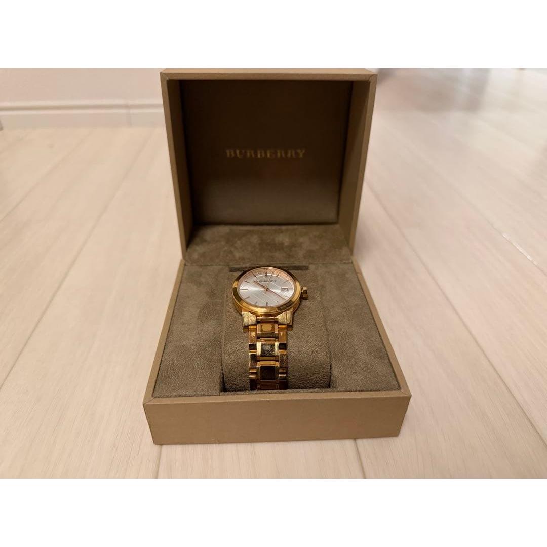 Used BURBERRY BU9104 Watch Gold Color Main Item Final Price Reduction
