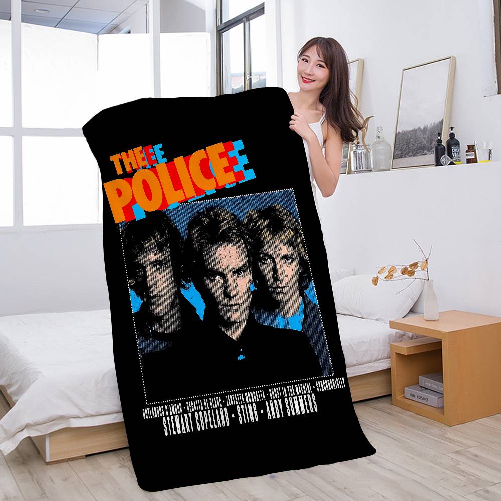 Rock Band The P-police Big Microfiber Beach Towels Quick Dry Towel Sand Beach Towels Pool Towel for Travel Swim Pool Yoga