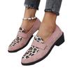 Fashion Women Shoes Leopard Splicing Flat Casual Shoes Brand Slip On Loafers Vulcanized Shoes Walking Single Sneakers Women 2025