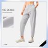 Li Ning Lightweight Breathable Cuffed Casual Pants Men Bottoms Misty-Gray AKYU415-6