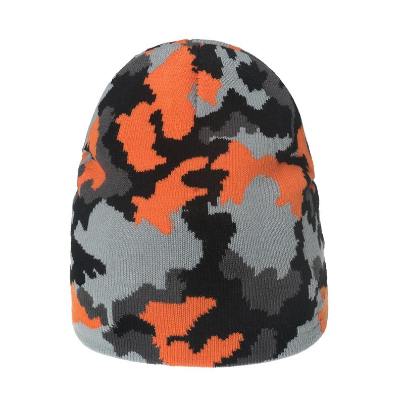 Beanie Winter Outdoor Riding Wool Hat Warm Hat Cold Hat Casual Pullover Hat Camouflage Beanie Hat Men