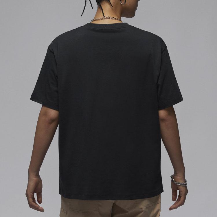 Jordan Mergaitės laiško atspaudas prekės ženklo logotipas patogus apvalaus kaklo megztinis kasdienis sportinis trumpomis rankovėmis moteriškas marškinėlis FZ0618045