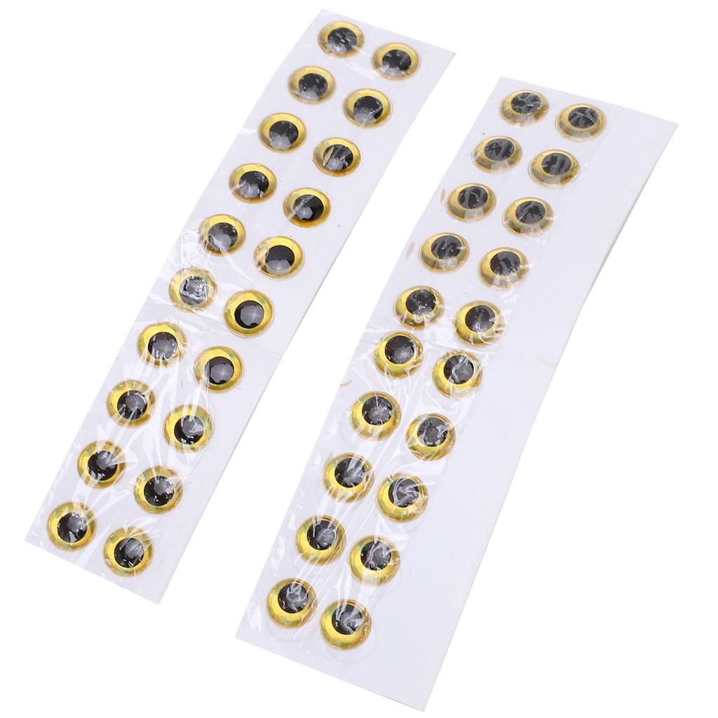 100 stk 3D Fiskeøyne Ovale Livaktige Kunstige Falske Fiskeagn Øyeklistremerke Fisketilbehør