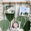 Macrame Wall Hanging Tapestry Woven Leaf Tassels Decoration Handmade Art for Home Apartments Nursery