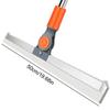 Silicone Floor Wiper Squeegee Stainless Steel Long Handle Squeegee Adjustable Angle Shower Window Squeegee for Bathroom Sweeping