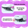 Self Adhesive Eyelashes Wide Glue Strip Press On Half Lashes Soft Clear Band Pre Glued False Eyelashes Reusable Cat Eye Lashes