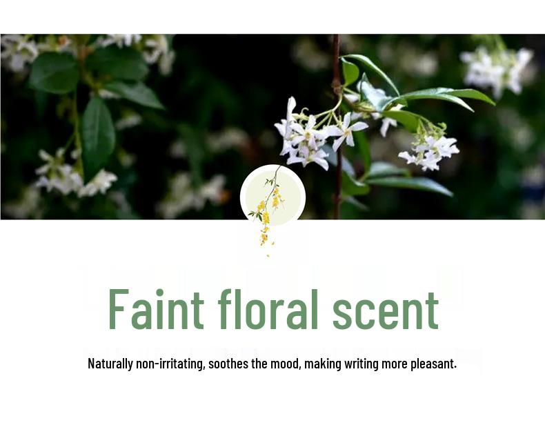 Floral Scented Calligraphy Ink Stick, 250g - Ideal for Small and Medium Script & Chinese Painting.