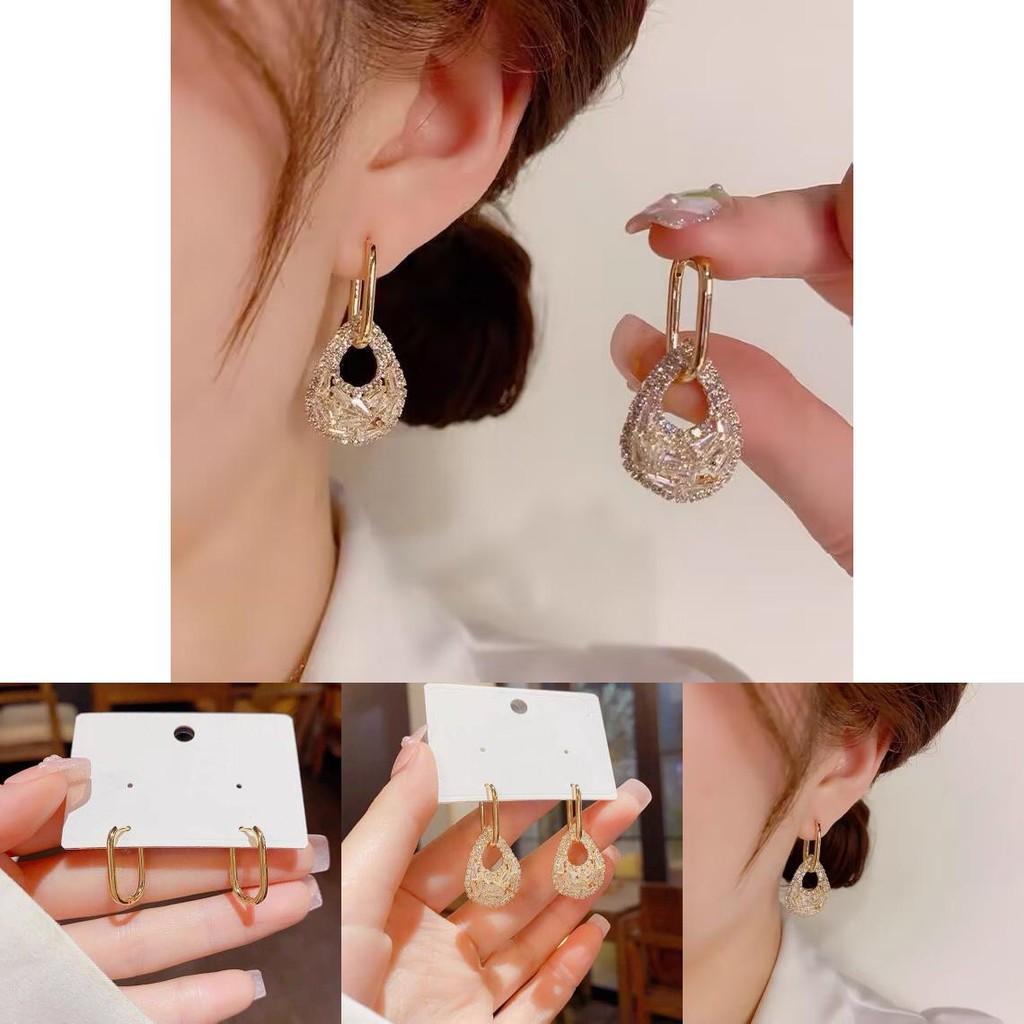 Fashionable Summer Copper Water Drop Earrings With Stunning 14k Gold Plating And Zirconia