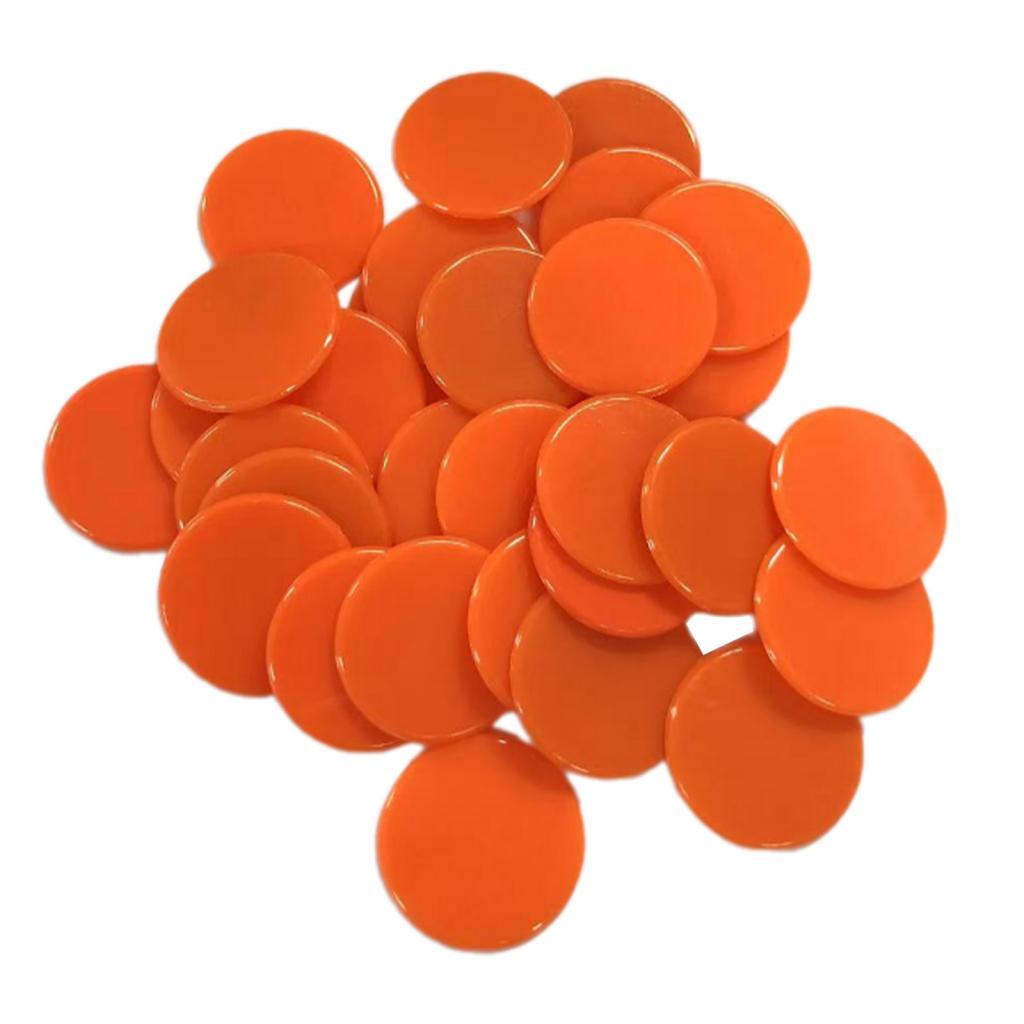 Poker Tokens 100pcs Smooth Plastic Chips Premium Coin Set for Casino Night Poker and Board Games