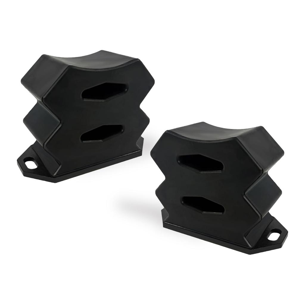 CZEAR Large Capacity Soft Bumper Compatible with 200 Series Land Reduces Improves Comfort Rubber, Hiace, Cruiser, etc., Vibration, (Black, 2PS)