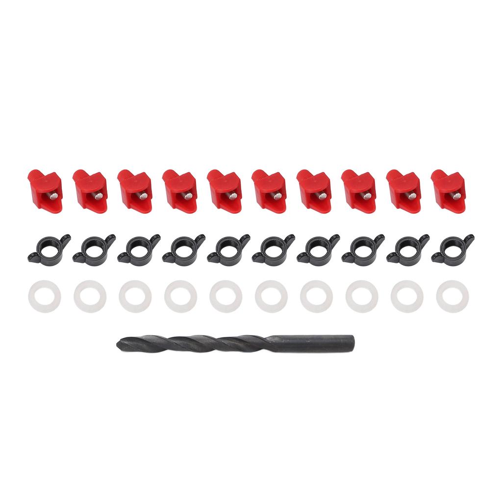 Horizontale Hühner-Tränkenippel Kunststoff Automatische Geflügeltränke-Set für Rohr Eimer