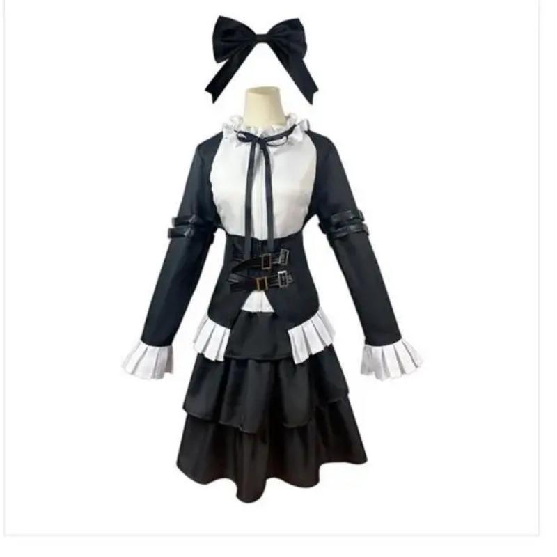 Anime Fairy Tail Erza Scarlet Cosplay Maid Outfit Goblin Queen Costume Halloween Party Maid Uniform Skirt