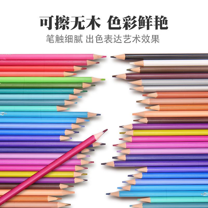 Erasable Colored Pencils Cylindrical Barrel 12 18 24 36 48 Colors For Kids Students Drawing Painting