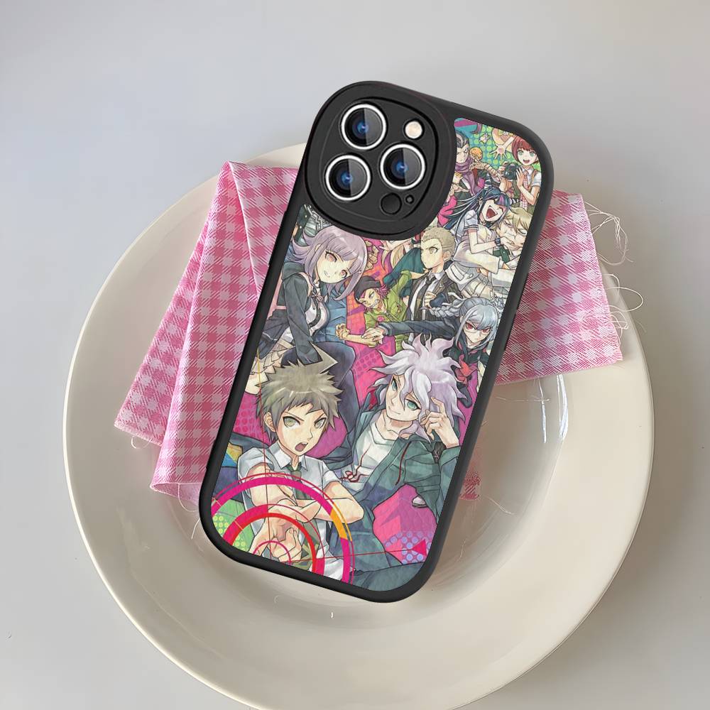 Anime Game D_DanganRonpaS Leather Phone Case For IPhone 15 14 13 Pro Max 12 11 16 Plus Phone Cover