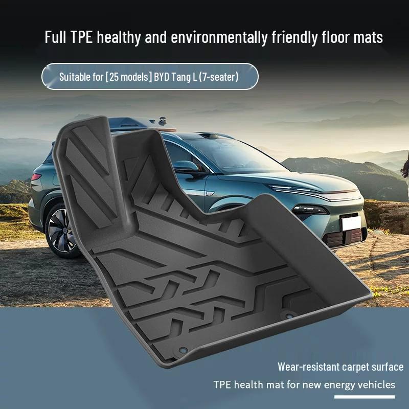 BYD Tang L & ATTO 8 Car Floor Mats - Waterproof TPE Mats & Trunk Cover, Fits 25 Models