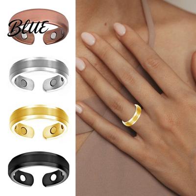 Knuckle Ring Lady Magnetic Adjustable Opening Design Polished Smooth Electroplated