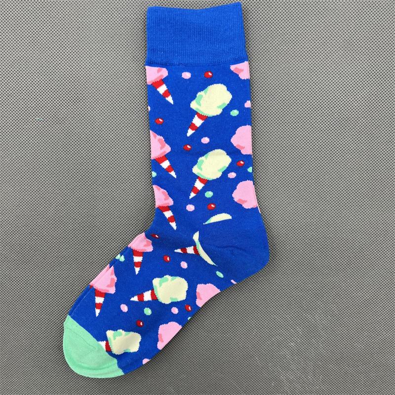 Happy Socks Women's Unisex Combed Cotton Sock Cherry Strawberry