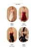 Satin Lace Polka Dot Mesh Nightgown with Chest Pads - Sexy, Skin-Friendly, Multi-Color Camisole Loungewear for Women