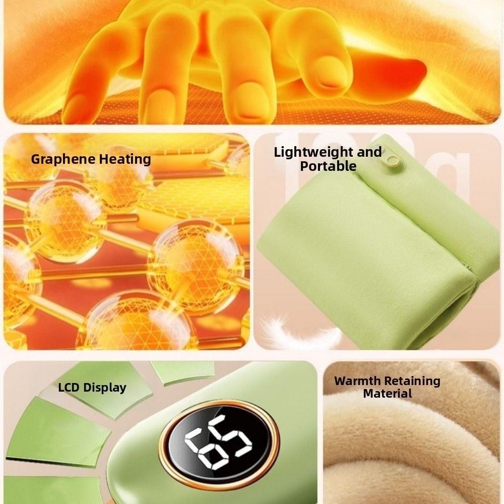 Graphene Technology Hand Warmer Explosion-Proof USB Operated Electric Hot Water Bag Waterless Heating Soft Cover Warm Handbag