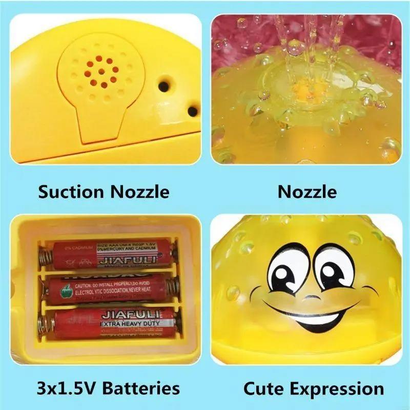 Bath Toy Ball Spray Light Rotating Shower Pool Children Toys Children Toddler Swimming Party Bathroom LED Light Toy Gift