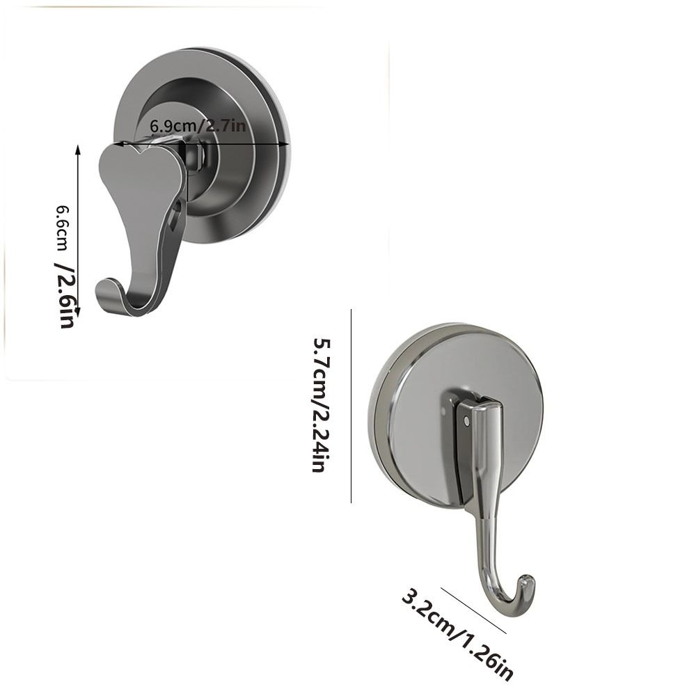 2PCS Strong Vacuum Suction Cup Hook Punch-free Wall Hanger Multifunctional Wall Mount Hook  Kitchen