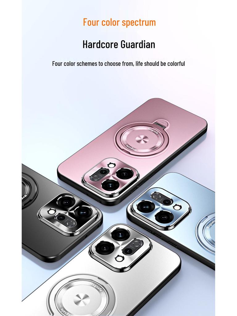 Magnetic Stand Phone Case for OPPO Reno 14/13/12 Pro - Lens Protection & Drop-Proof