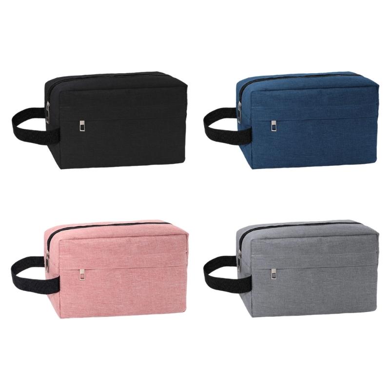 Large Thickened Water Resistant Fabric Cosmetic Organizers Pouches For Travel Toiletries Camera Digital Accessories Storage