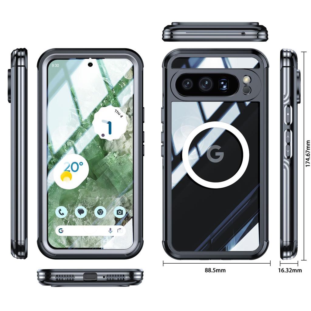 Suitable for Google Pixel 9/8 Pro XL Phone Case Three Proof Sealing Anti Drop Dustproof Phone Case All Inclusive