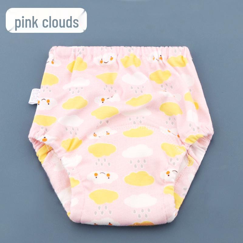 Chilot de scutec de pânză pentru bebeluși respirabil cu șase straturi, lavabil și pantaloni de antrenament impermeabili