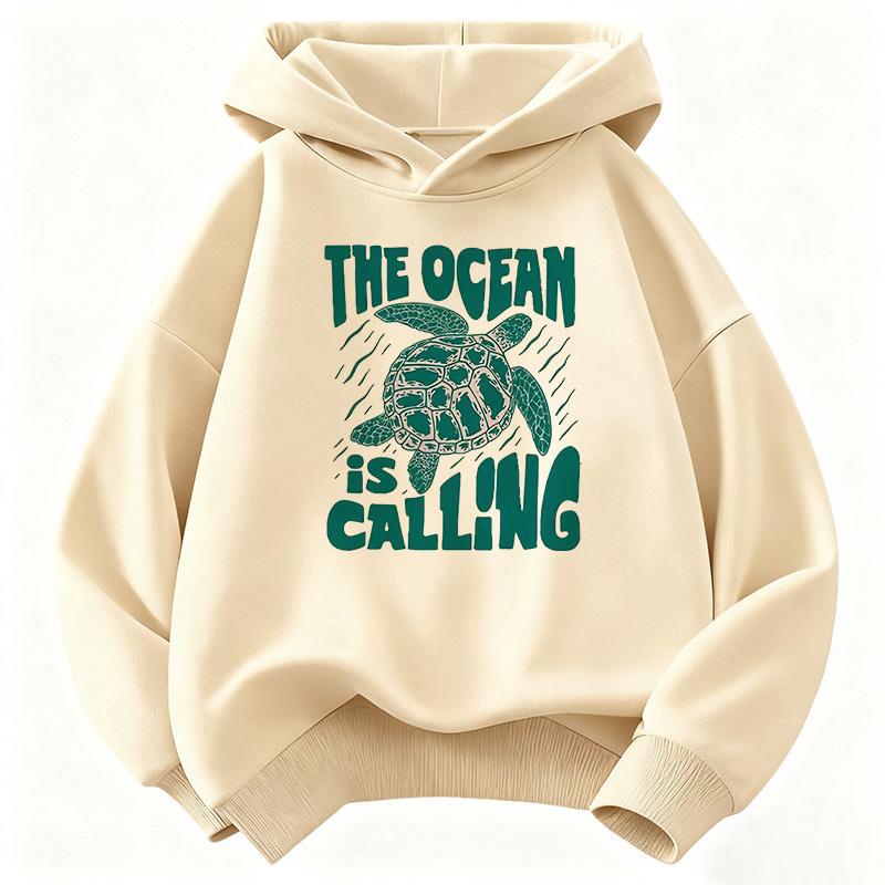 Fashion Sea Turtle Girls Hooded Kids Design Children's Sweatshirt Cute Hoody for Boys Girls Casual Hoodies for Spring