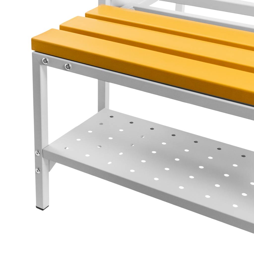 Base with Extendable WPC Bench for OHS Cabinet with Shoe Shelf Mega-M with J-80 Screwed N