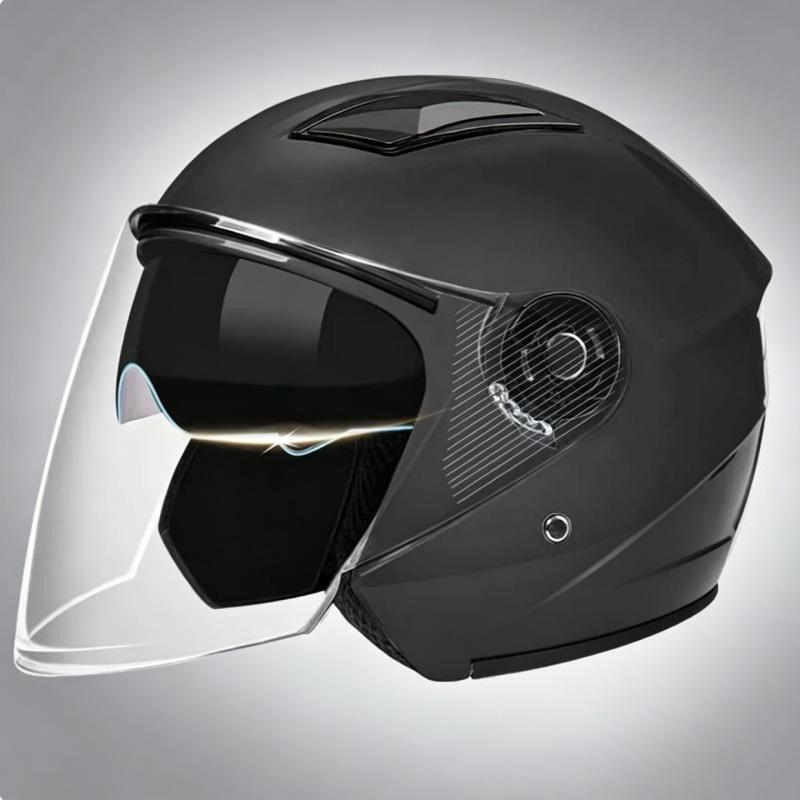 3C Certified Double Visor Electric Motorcycle Helmet, Unisex Winter Model, All-Season Safety Helmet