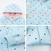 Amerikanischer Sternenprint Kapuzen-Strickjacke Sweatshirt Locker Lässig Jacke Herren Damen