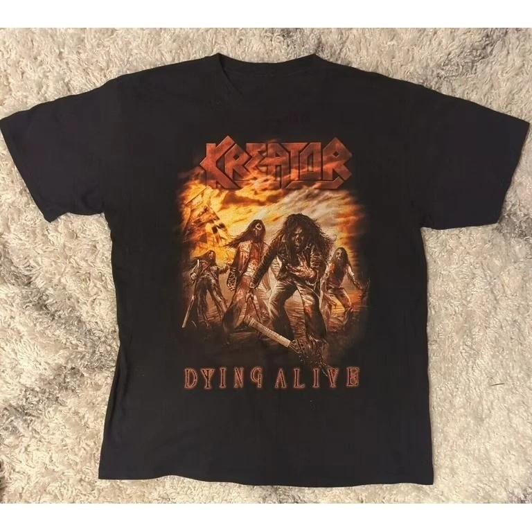 

Hot Kreator Band Dying Alive Black Short Sleeve S to 5XL Shirt TU598 Unisex T-Shirt S