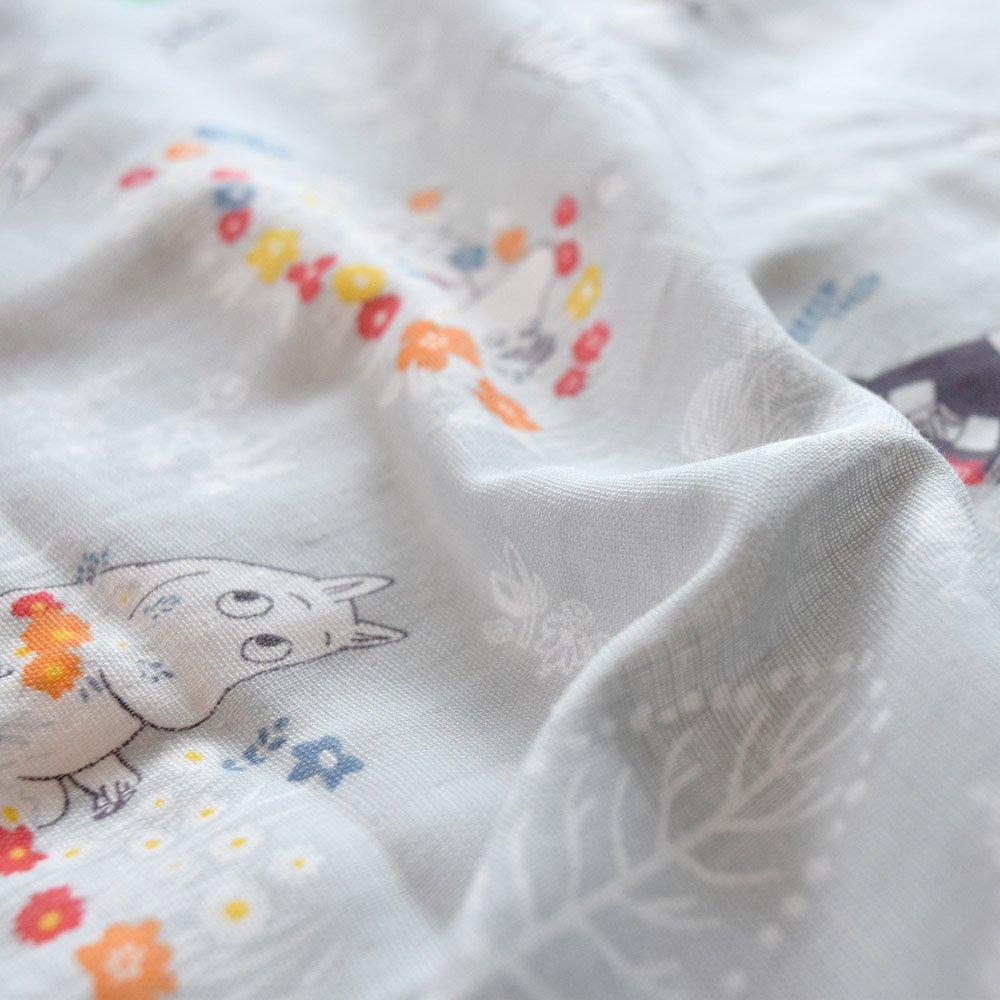 Moomin Nap Blanket Set Misty Gray Made in Japan Nap Blanket 5-piece