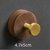 Walnut Wood Clothes Hook Bathroom Door Wall Hanging Storage Hook Wood Key Hat Organizer Hook Kitchen Decor Accessories Cocina