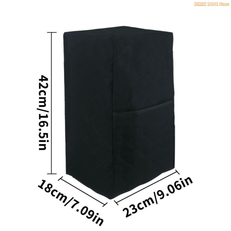 K1AE Elegant Black Quilted Dust Cover for Blenders Juicer and Kitchen Appliances