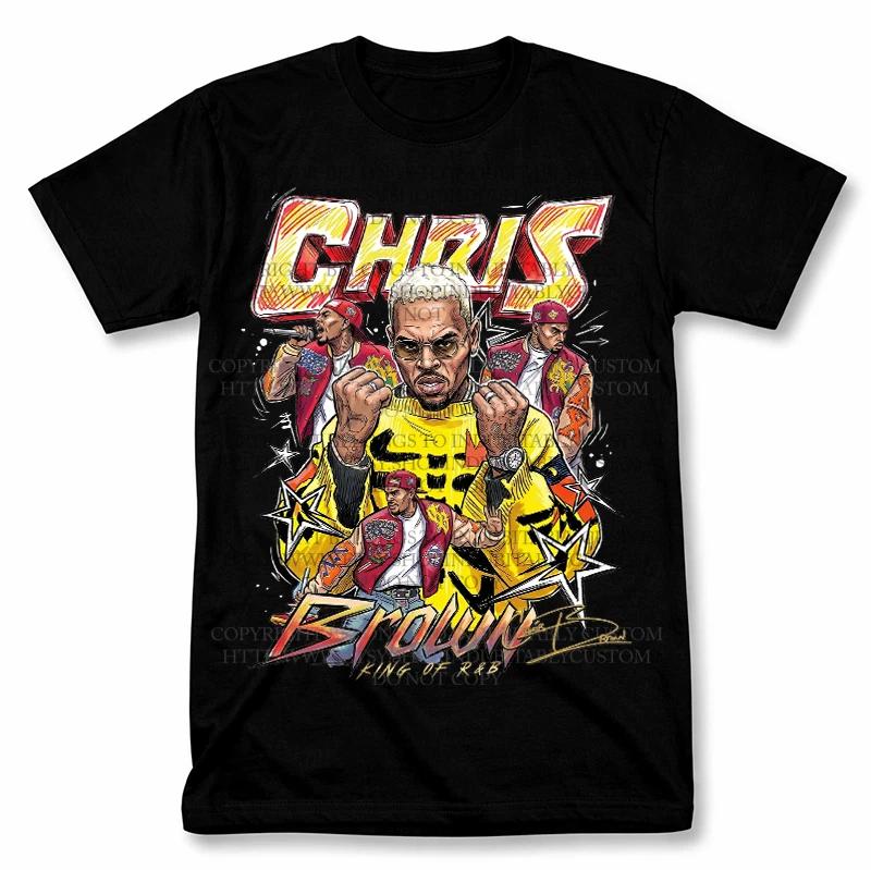 

Chris Brown Cartoon Bootleg Rap Tee Graphic T Shirt Vintage Style Rapper Tee 4XL