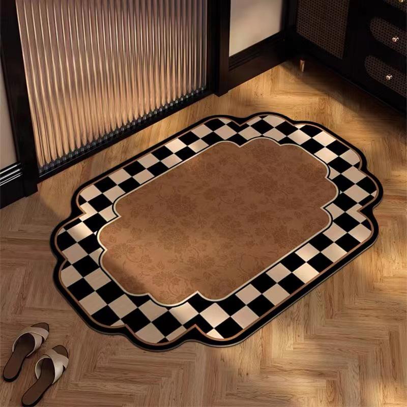 2024 Vintage-Style Quick-Dry Diatomaceous Bathroom Floor Mat
