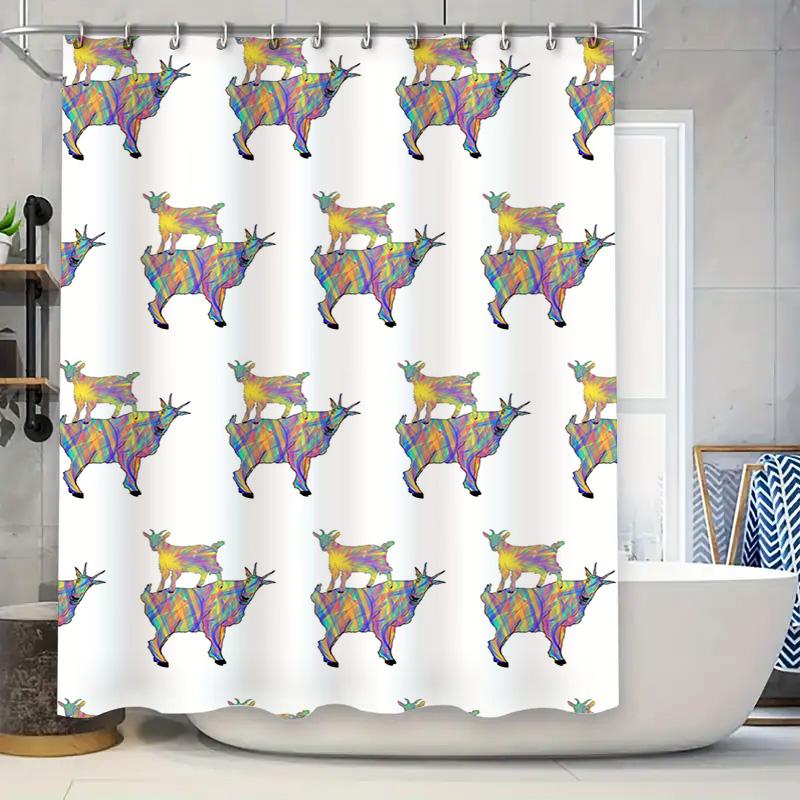 

Stylish Sunflower Shower Curtain Floral Print Bath Decor Modern Home Bathroom Decorative Liner Waterproof Fabric Easy Install (S W60H190(CM)-1 Pcs