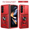For Samsung Z Fold 7 5G Hard Armor Case for Samsung Galaxy Z Fold6 Fold5 5G Fold4 Finger Ring Holder Covers Cases