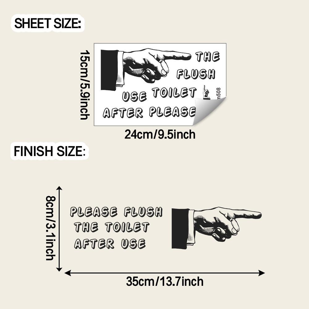 

Креативные слоганы-напоминания для туалета, наклейки для украшения и благоустройства ванной комнаты