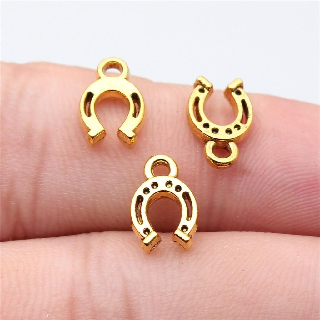 

Horse Hoof Animal Print Charm Antique Bronze Zinc Alloy Jewelry Making Supplies Bracelet Making Style A16-20pcs-12x8mm