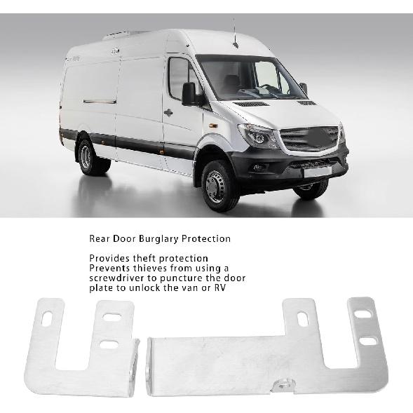 Rear Door Burglary, Rear Door Lock Break in Kit, Stainless Steel Anti Theft Device, Rear Door Prick Stop Lock Replacement for Sprinter W906