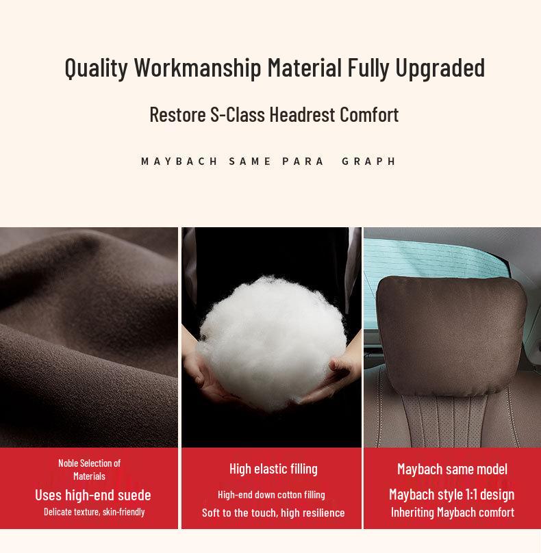 Mercedes-Benz Maybach Car Headrest & Lumbar Support Pillow Pair