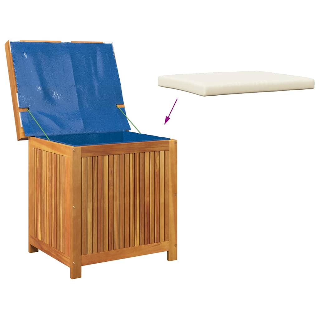 Outdoor Cushion Box 60x50x61 Cm Solid Acacia Wood